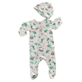 1-3M Grey Wild Animal Zipper Babygrow & Beanie - Woolworths