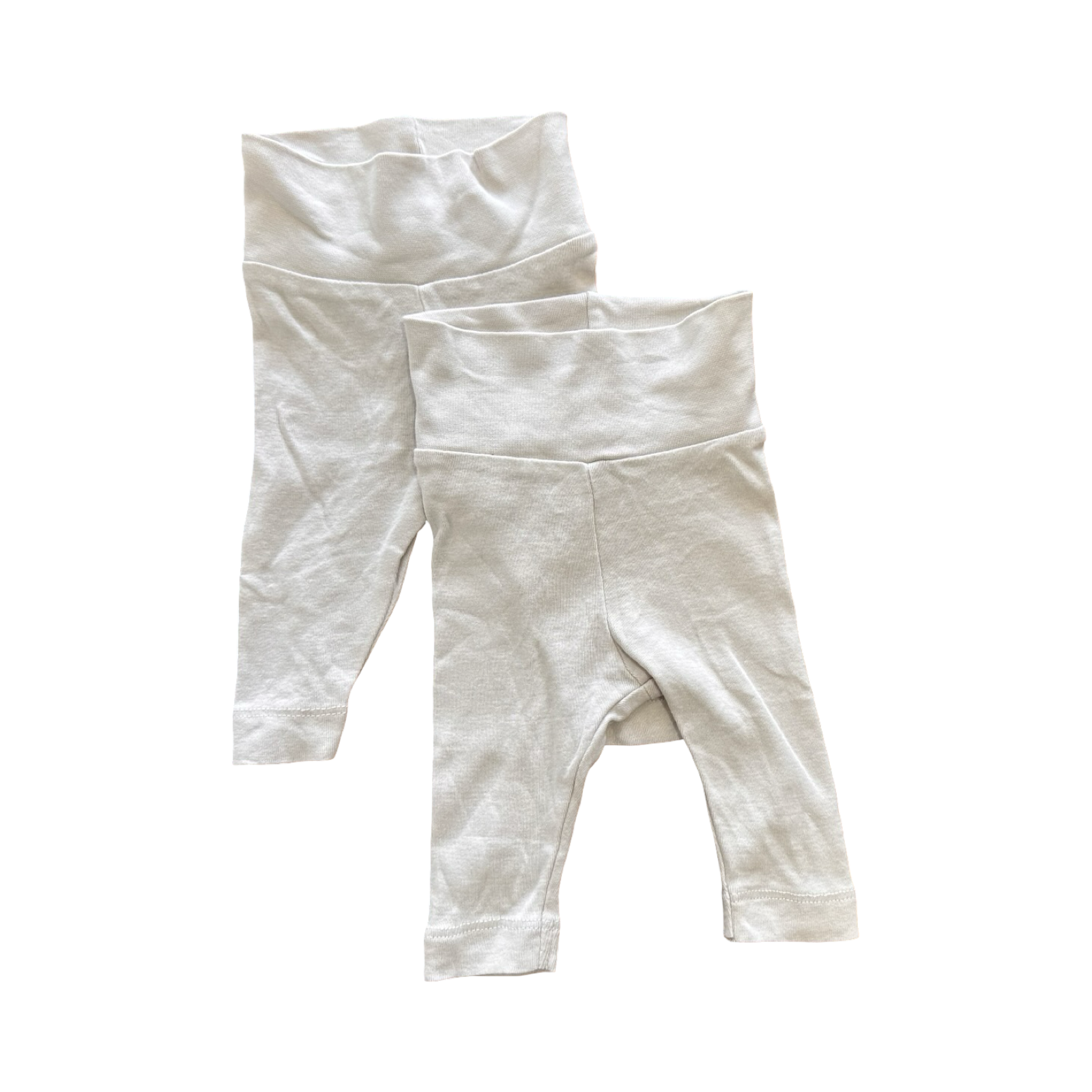 0-1M 2pc Beige Leggings - H & M