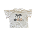 4-6M Cream Leopard T-Shirt Set with Frill Arms - H & M