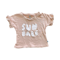 6-12M Peach Sun Babe Top with Lace Detail - Woolworths