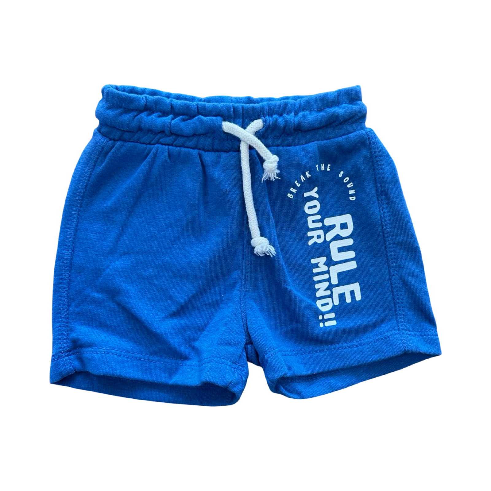 6-9M Blue Rule Your Mind Shorts - Lefties Baby