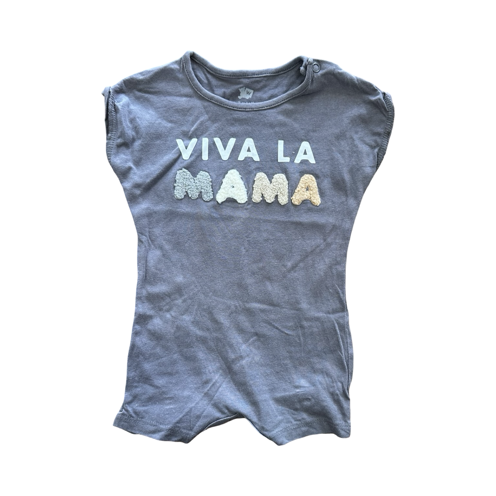 1-3M Grey Viva La Mama Romper - Woolworths
