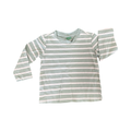 12-18M Light Green & White Strip Long Sleeve T-Shirt - Ackermans