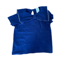 9-12M Navy Bowneck Top - H & M