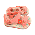 *NEW* Size 2 Pink & Peach Floral Sandals - Little Hero