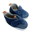 Size 0 Blue Corduroy & Denim Boy Shoes - Woolworths