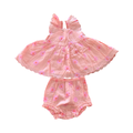 3-6M Peach & Pink Super Cute Cotton 2pc Set - Woolworths