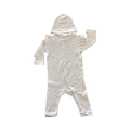 4-6M Cream & Classic Rose Babygrow with Beanie - H & M