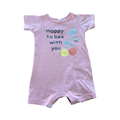 3-6M Happy to Bee with You Pink Romper - Tiny Tots