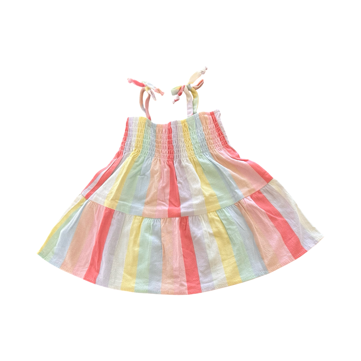 3-6M Multicolour Stripe Summer Dress - Ackermans