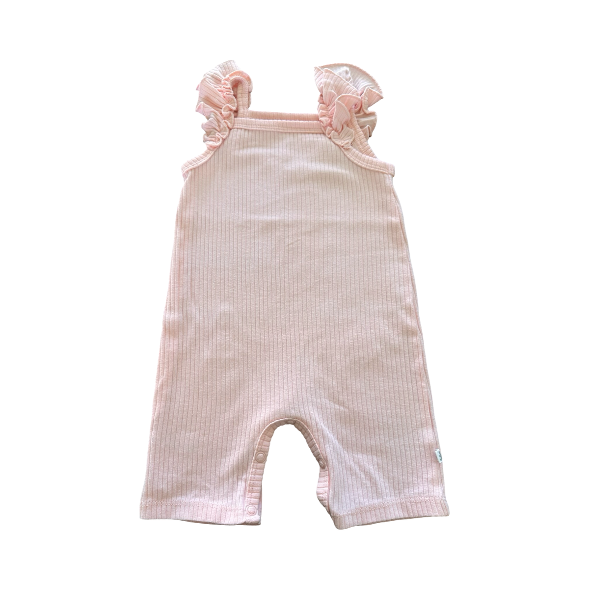 3-6M Pink Ribbed Cotton Bodysuits with Frill Arms - Woolworths