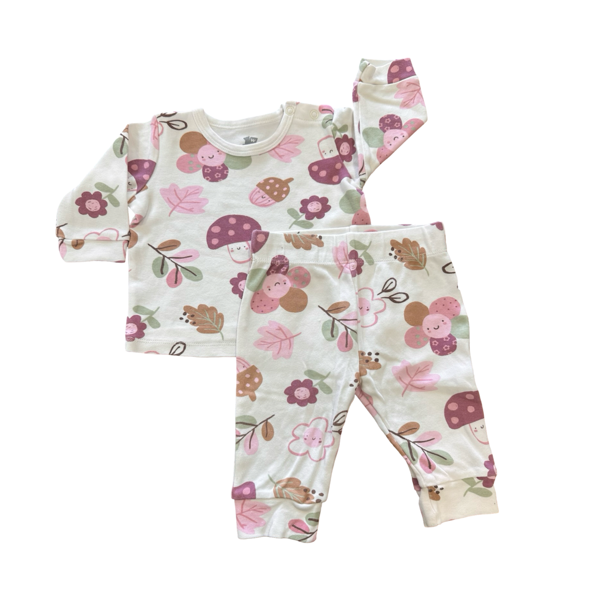 3-6M White 2pc Cute Mushroom & Garden Set - Woolworths