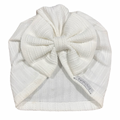 One Size White Stretch Turban