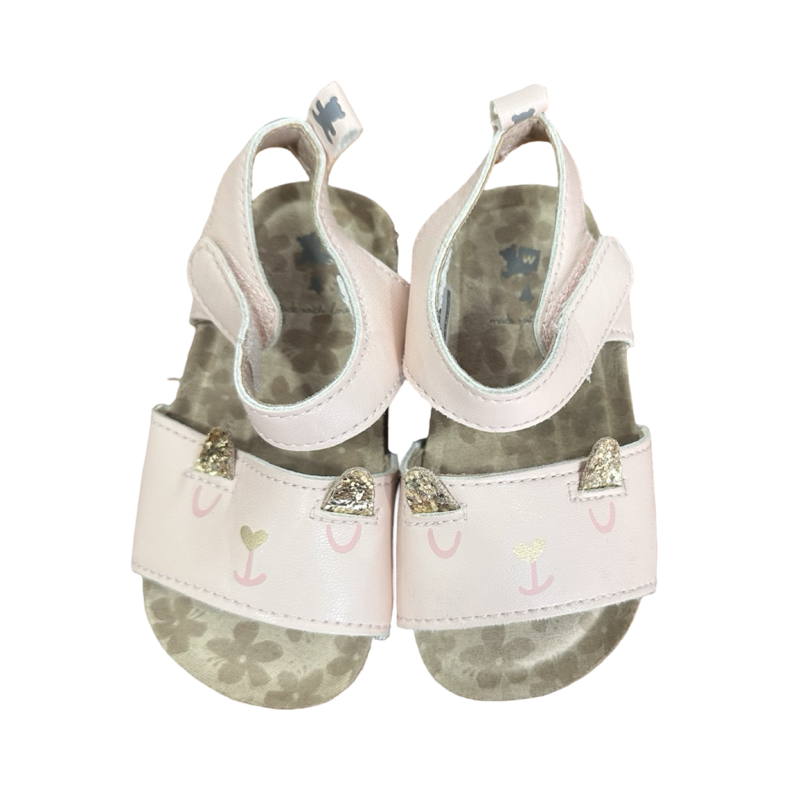 Size 4 Pink Cute Kitty Sandals - Woolworths