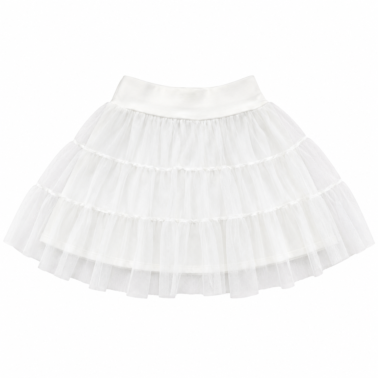 12-18M White Cotton & Tulle Skirt - Naartjie