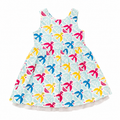 3-4Y Multicoloured Bird Cotton Dress - Keedo