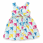 3-4Y Multicoloured Bird Cotton Dress - Keedo