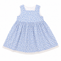 3-4Y Blue & Green Petite Floral Summer Cotton Dress