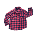 3Y Red & Black Check Long Sleeve Button & Collar Shirt - Woolworths
