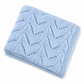 Beautiful Classic Blue Handmade Crochet Baby Blanket