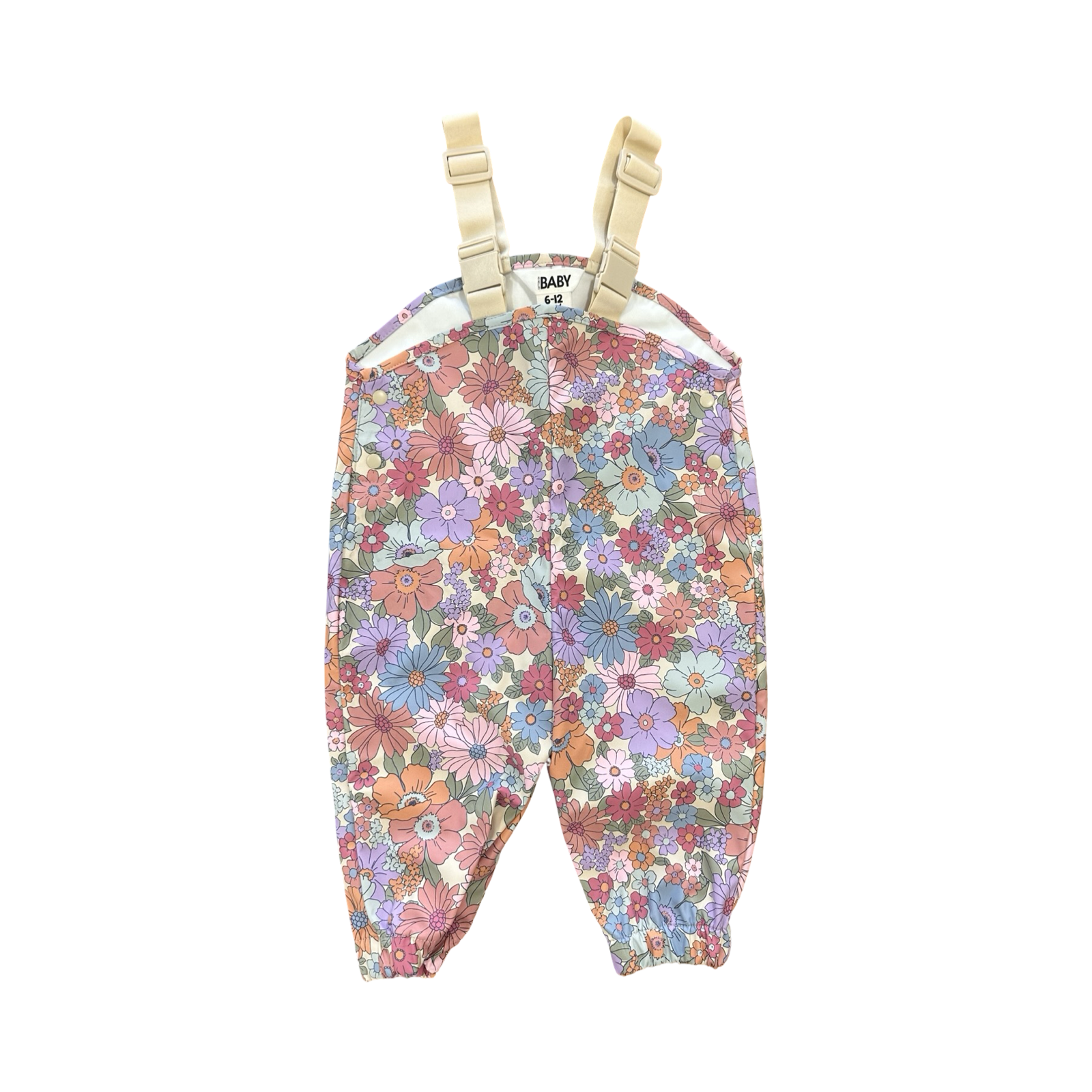 6-12M Vinyl Floral Bodysuit - Cotton On
