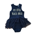 3-6M Black My Little Black Dress Bodysuit - Real Baby