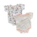 0-3M 2pc Floral & Polkadot Bodysuits - Mother's Choice