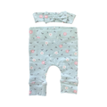Newborn Green Floral Baby Leggings & Headband - Woolworths