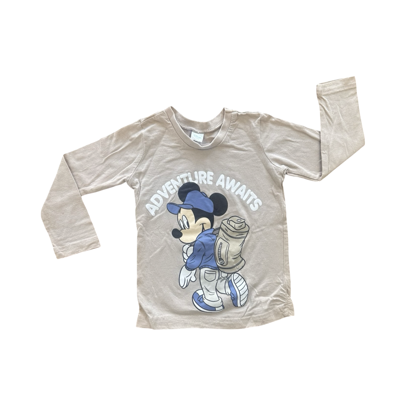 18-24M Adventure Awaits Mickey Long Sleeve T-Shirt - Jet