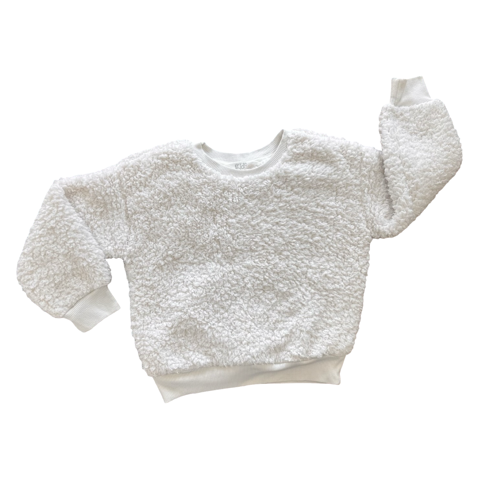 4-5Y White Bear Fleece Top - Real Kids