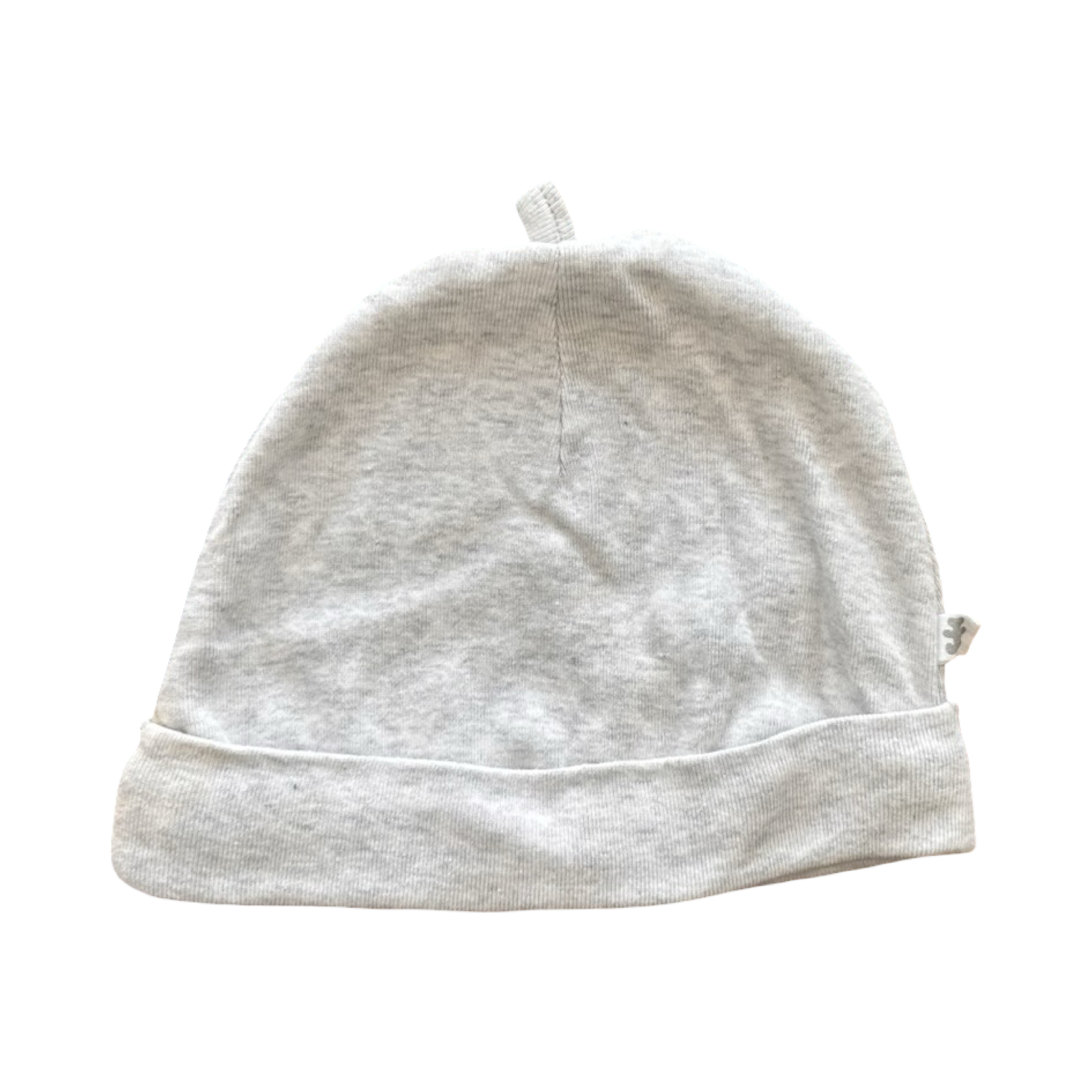 6-12M Grey Melange Cotton Beanie - Woolworths