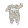 Newborn Beige Polkadot Fleece Sheep Onesie - Ackermans
