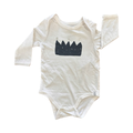 3-6M White Crown Long Sleeve Bodysuit - Cotton On