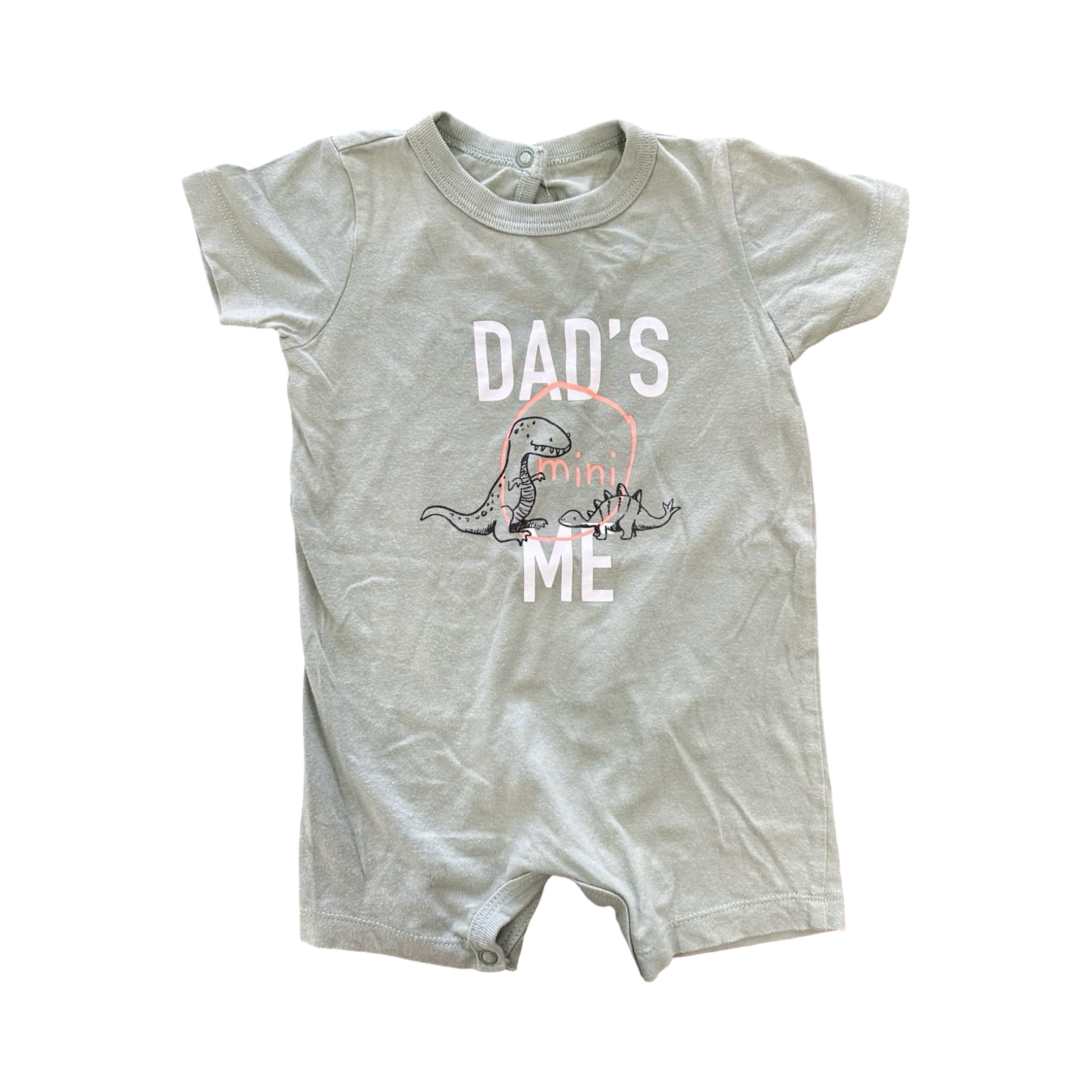 3-6M Green Dad's Mini Me Romper - Woolworths