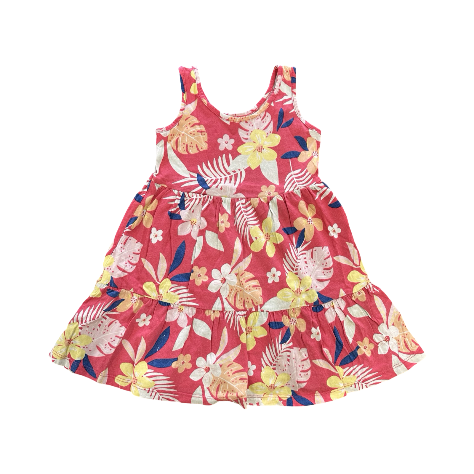 3Y Pink Floral Cotton Summer Dress - Woolworths