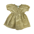 6-12M Olive Green Summer Dress with White Turban - Ackermans