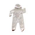 3-6M Cream "My Favourite Place" Size Zipper Onesie - Ackermans