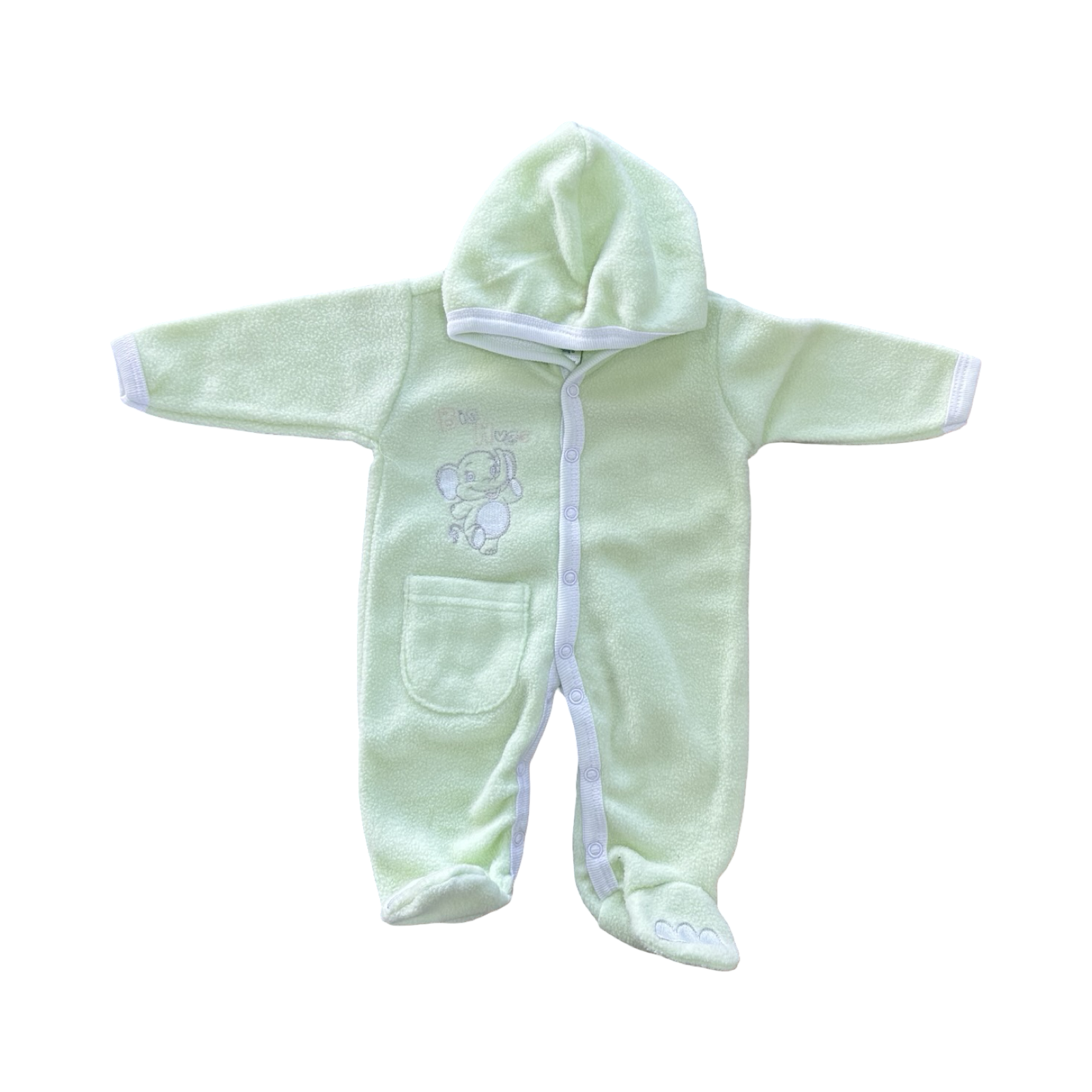 Tiny Baby Green Elephant Snapper Onesie - Ackermans
