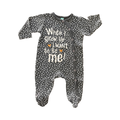 0-3M Grey & White Heart "When I Grow Up" Snapper Babygrow - Ackermans