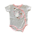 0-3M Grey & Pink Little Princess Short Bodysuit - Ackermans