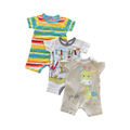Newborn 3pc Multicoloured Romper Set - Woolworths