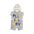 Newborn Play All Day Romper with Beanie - Little Legend