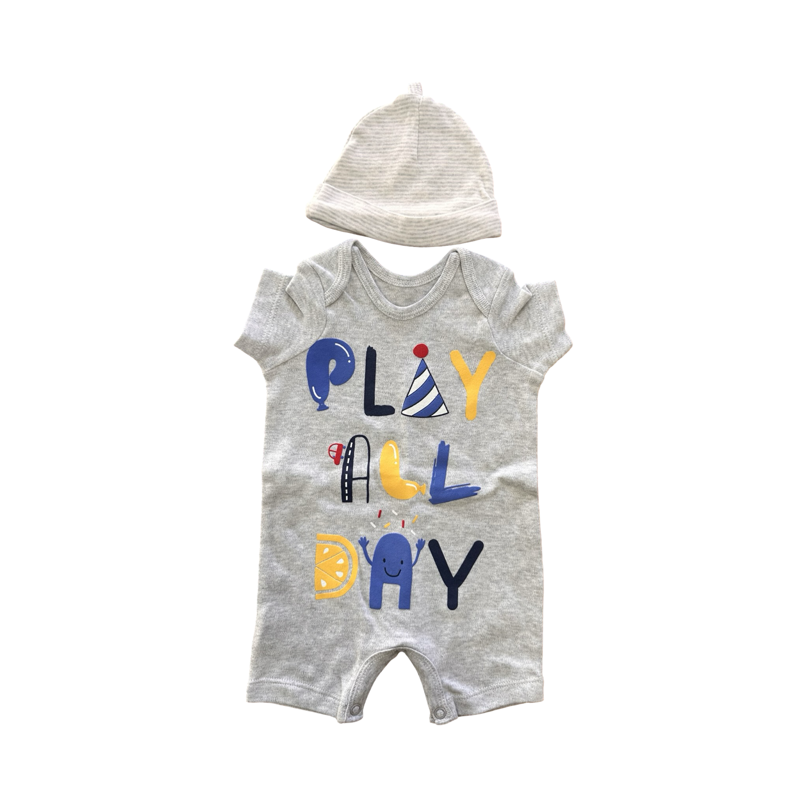 Newborn Play All Day Romper with Beanie - Little Legend