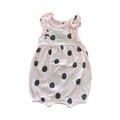 1-3M Pink & Black Polkadot "Mom's Mini Me" Romper - Woolworths