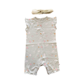 18-24M Light Green Stars & Clouds Romper with Headband - Woolworths