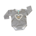 3-6M Black & White Stripe Sweetheart Bodysuit - Ackermans