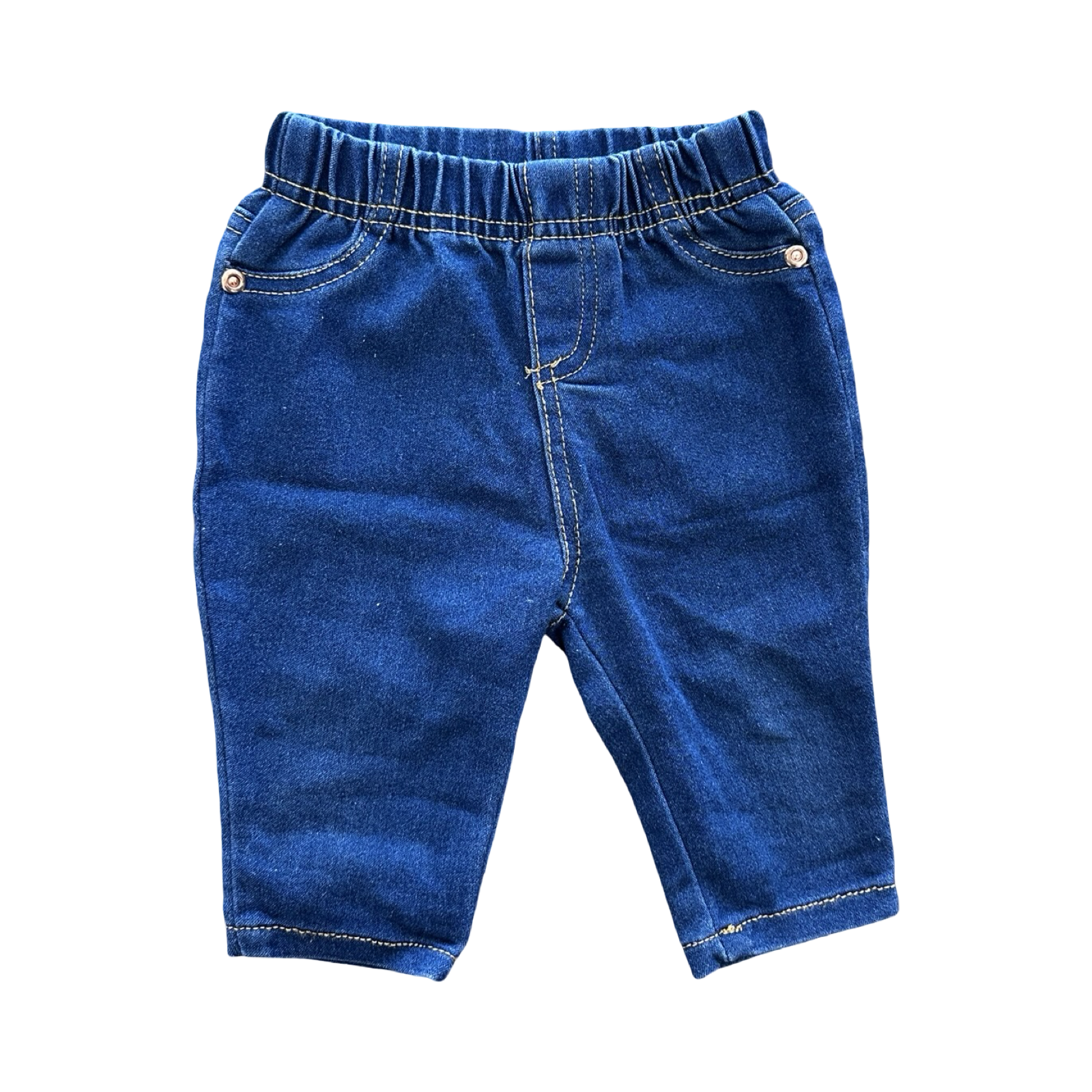 3-6M Stretch Denim Jeans with Elasticated Waist - Cuddlesome