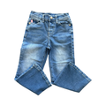 3-4Y Bellbottom Jeans with Heart Embroidery on Back Pockets - LTD
