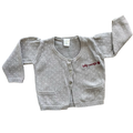 0-3M Grey Polkadot Knitted Cardigan - Naartjie