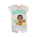 0-3M Pink Moana Romper - Jet